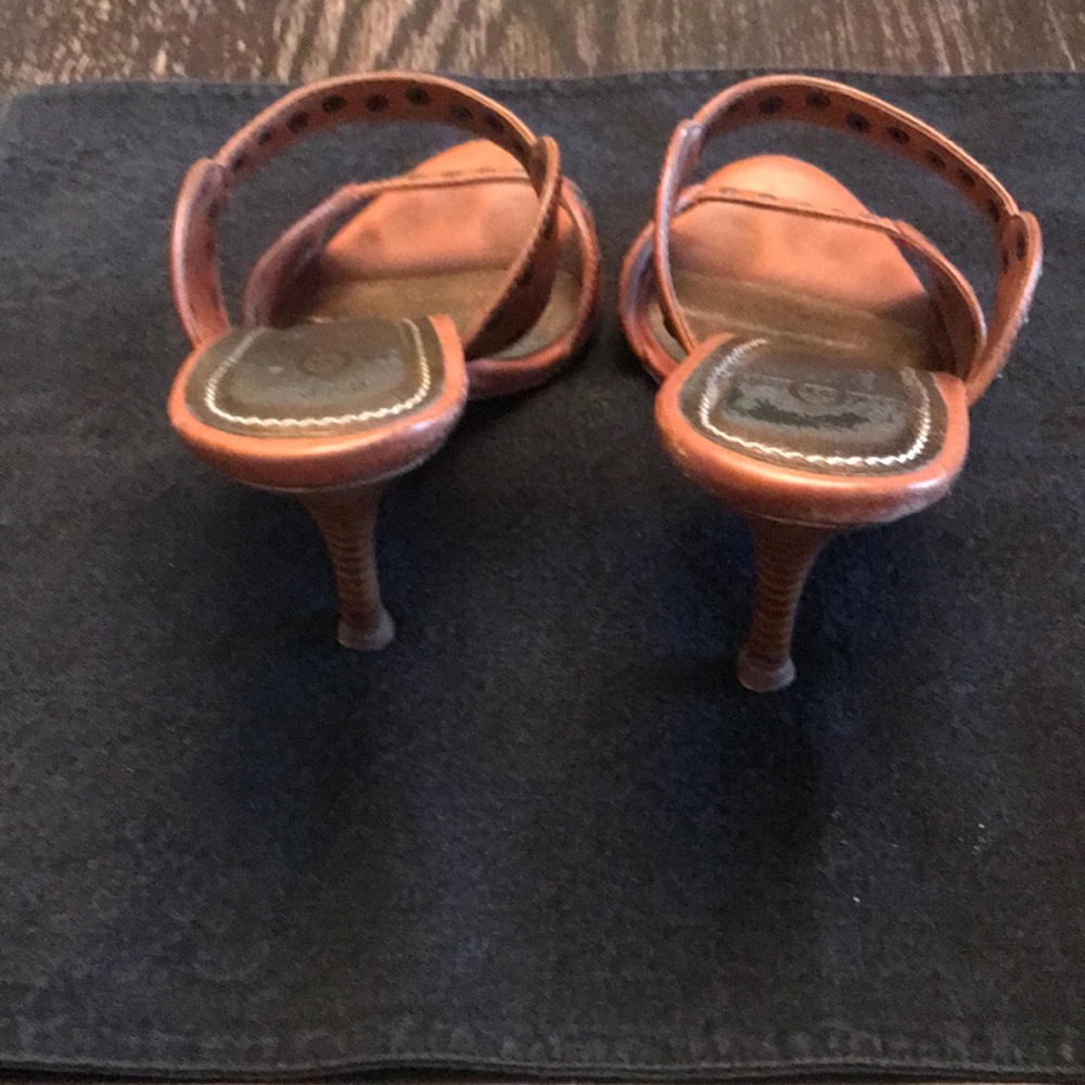 Joey Open toe stiletto sandals; Leather - Picture 3 of 8